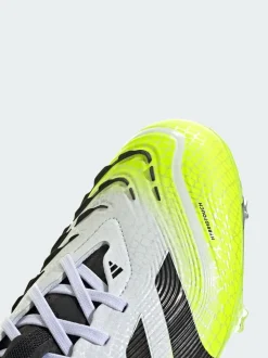 adidas White Predator Pro Firm Ground Boots