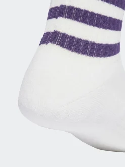 adidas White 3-Stripes Cushioned Sportswear Low Cut Socks 3 Pack