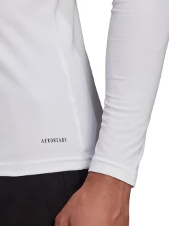 adidas White Teamwear Base Layer Long Sleeve Top