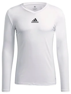adidas White Teamwear Base Layer Long Sleeve Top