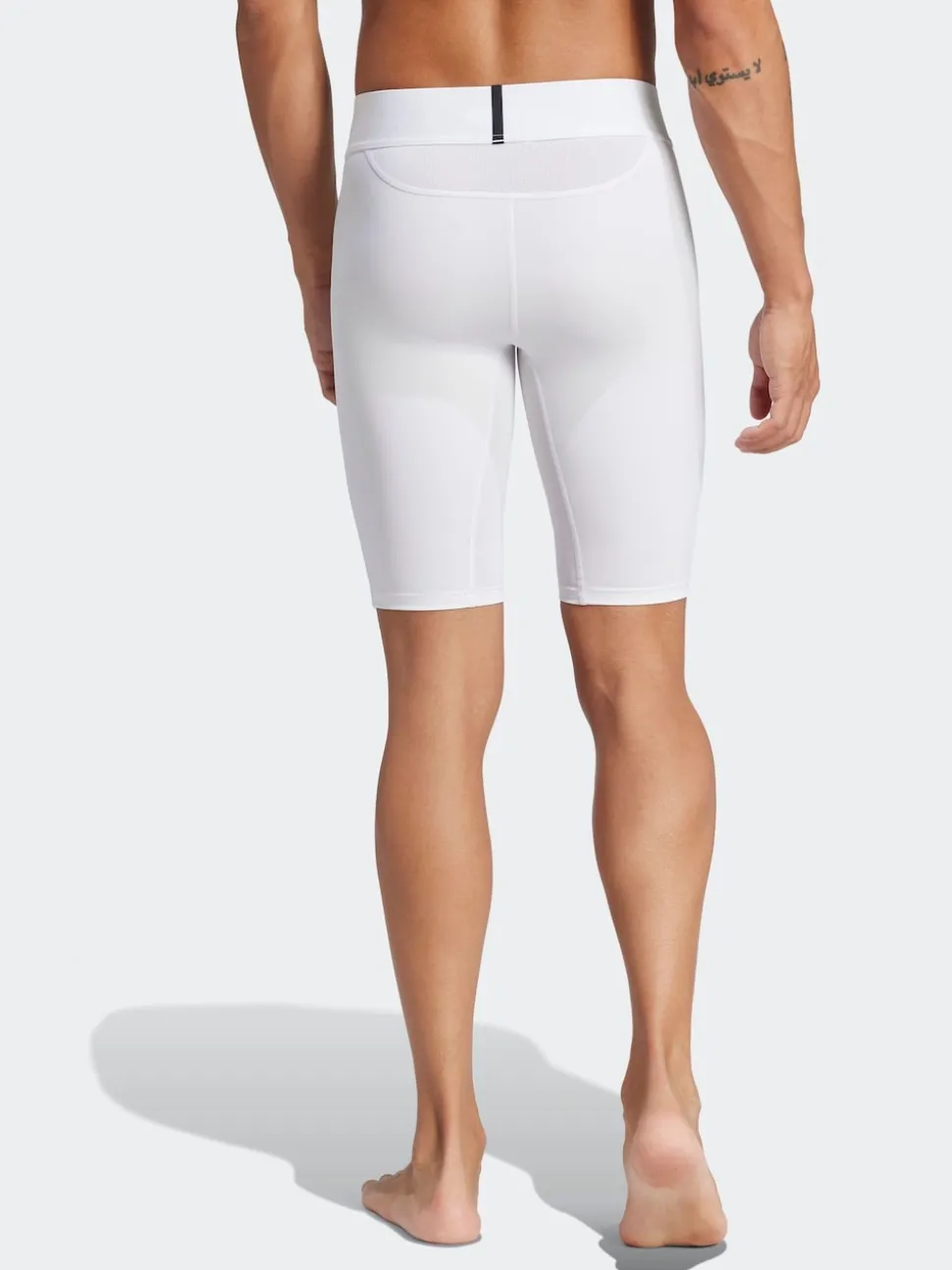 adidas White Techfit Short Base Layers