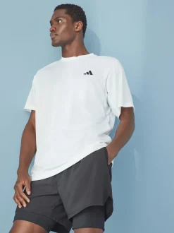 adidas White Train Essentials Training T-Shirt