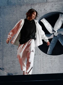 adidas White Z.N.E. Tracksuit Joggers