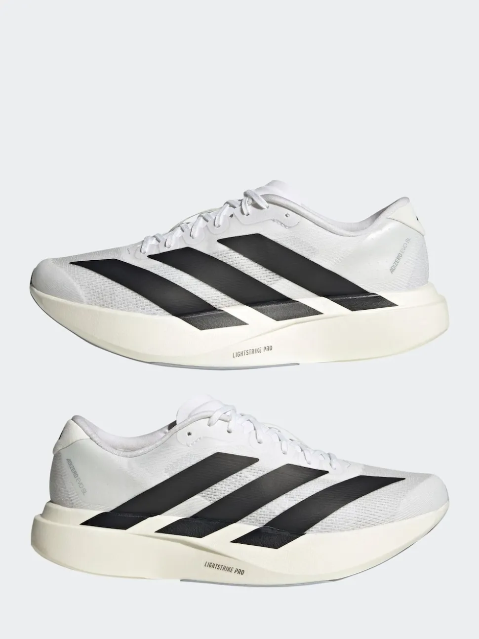 adidas White/Black Adizero EVO SL Trainers