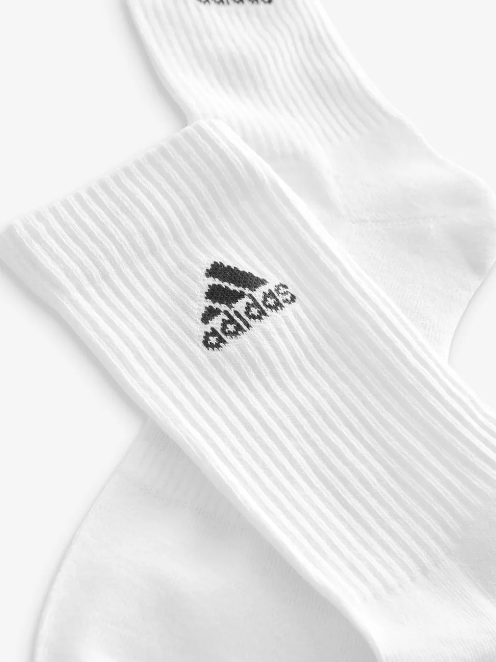 adidas White/Black Cushioned Crew Socks 6 Pack