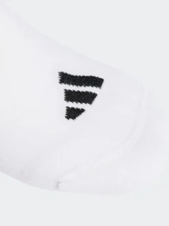 adidas White/Black Logo Socks 3 Pack