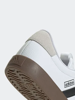 adidas White/Black VL Court Trainers