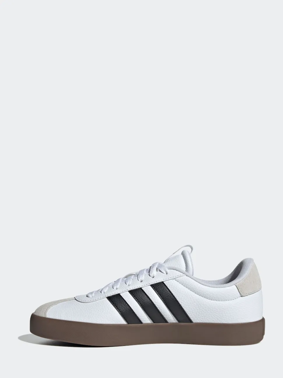 adidas White/Black VL Court Trainers
