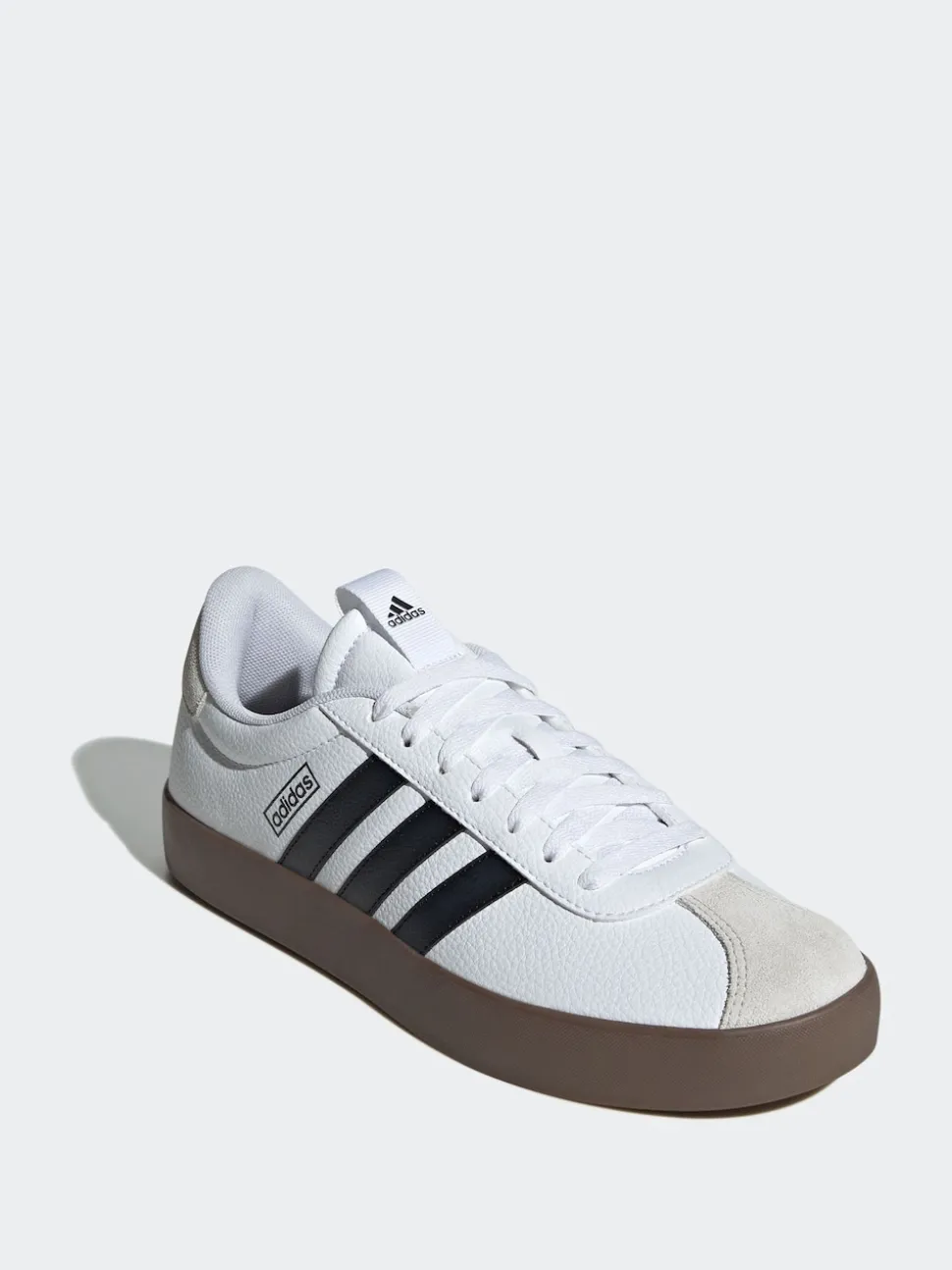adidas White/Black VL Court Trainers