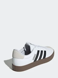 adidas White/Black VL Court Trainers