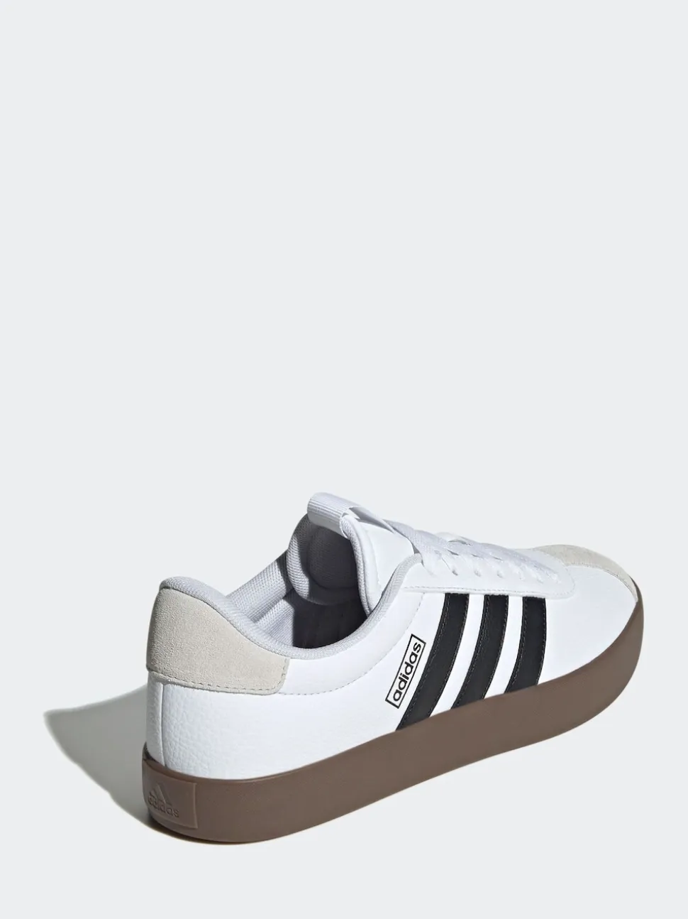 adidas White/Black VL Court Trainers