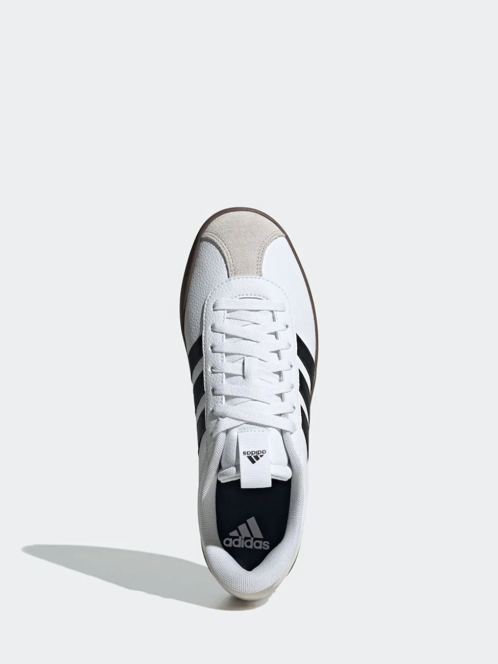 adidas White/Black VL Court Trainers