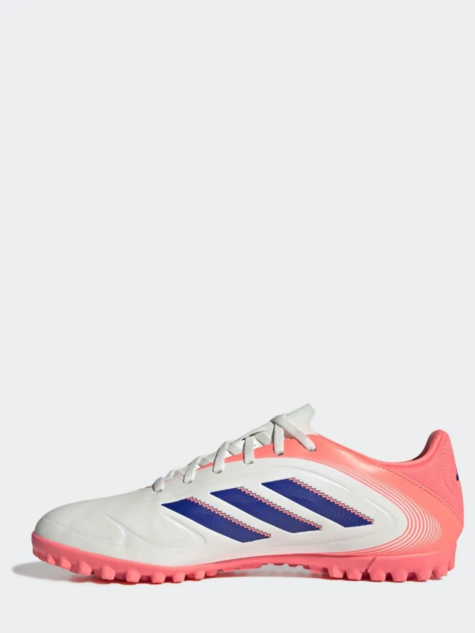 adidas White/Blue Adult Copa Pure 3 Club Turf Boots