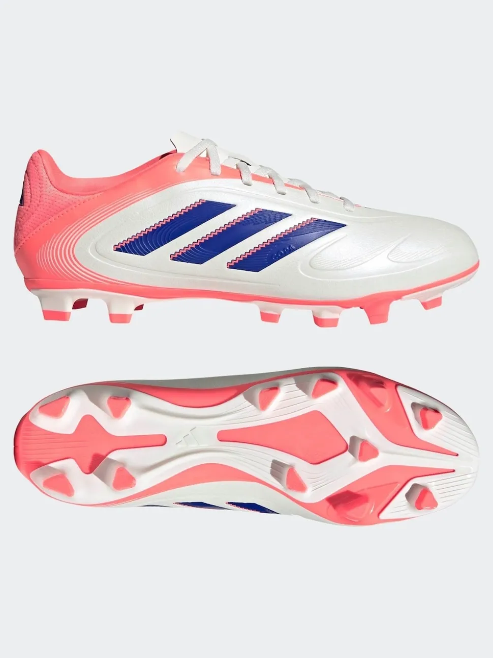 adidas White/Blue Adult Copa Pure 3 Club Firm/Multi Ground Boots