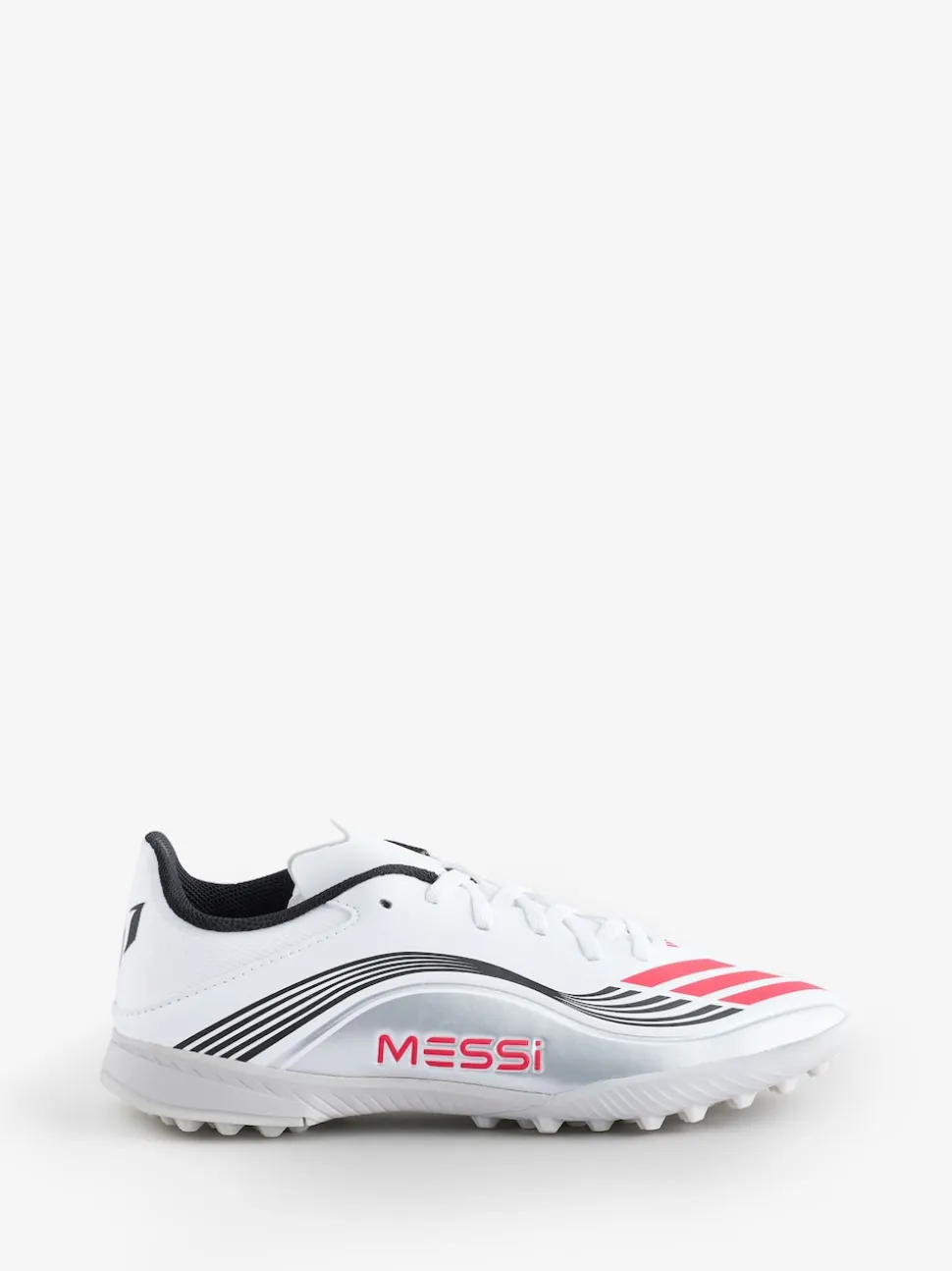 adidas White/Blue Kids F50 Messi League Turf Boots