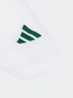 adidas White/Blue Logo Socks 3 Pack