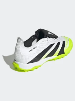 adidas White/Lemon Adult Predator League Fold-Over Tongue Turf Boots