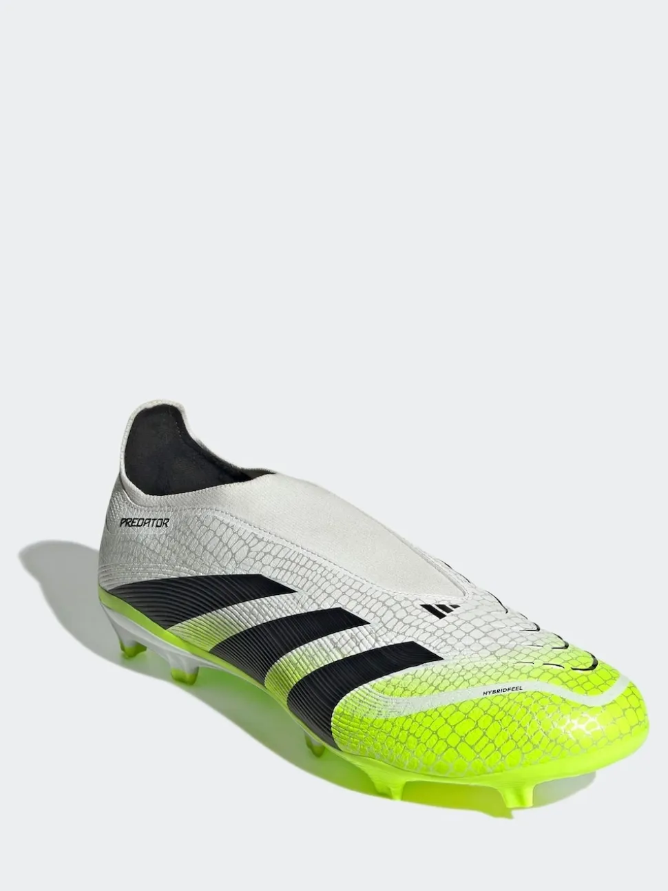 adidas White/Lemon Adult Predator League Laceless Firm/Multi Ground Boots