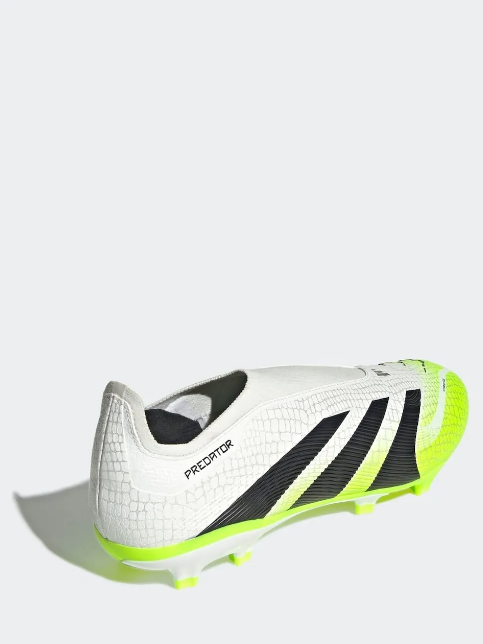 adidas White/Lemon Adult Predator League Laceless Firm/Multi Ground Boots