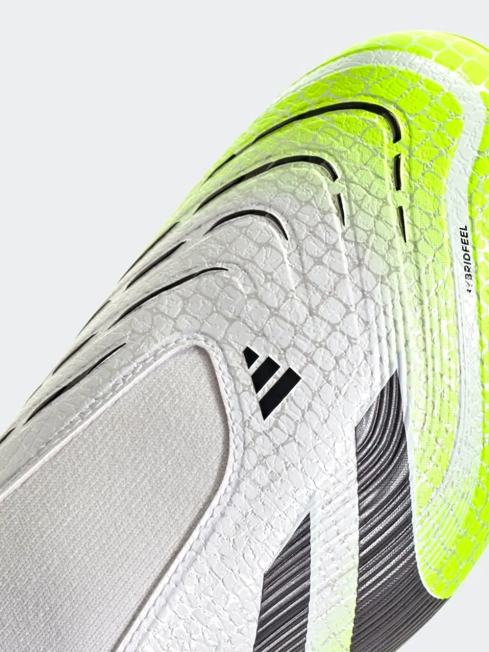 adidas White/Lemon Adult Predator League Laceless Firm/Multi Ground Boots