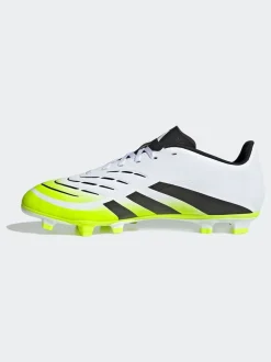 adidas White/Lemon Adult Predator Club Firm/Multi Ground Boots