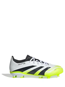 adidas White/Lemon Kids Predator League Firm/Multi Ground Boots