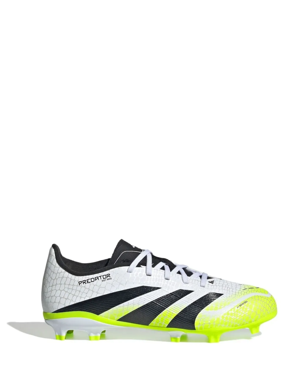 adidas White/Lemon Kids Predator League Firm/Multi Ground Boots