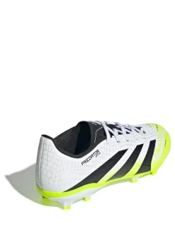 adidas White/Lemon Kids Predator League Firm/Multi Ground Boots