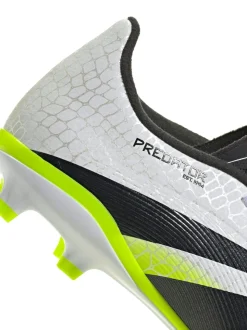 adidas White/Lemon Kids Predator League Firm/Multi Ground Boots