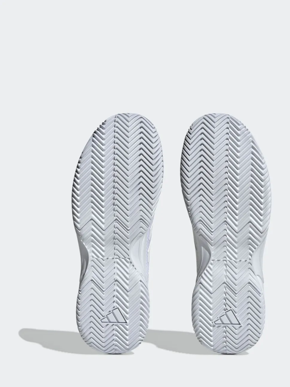 adidas White/Silver Gamecourt Tennis Trainers