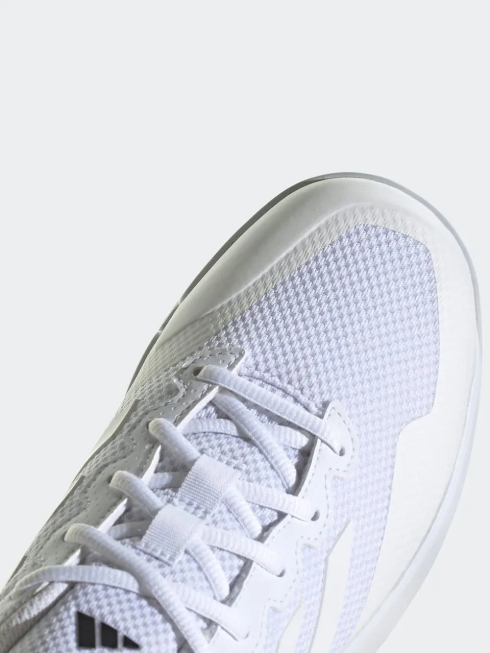 adidas White/Silver Gamecourt Tennis Trainers