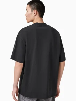 AllSaints Black Biggy Short Sleeve Crew T-Shirt