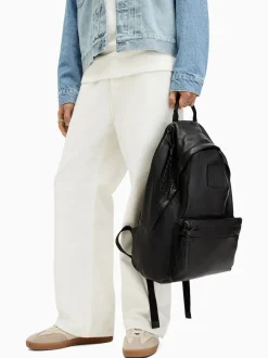 AllSaints Black Carabiner Backpack