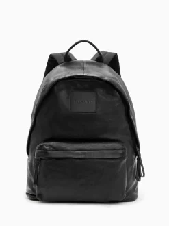 AllSaints Black Carabiner Backpack