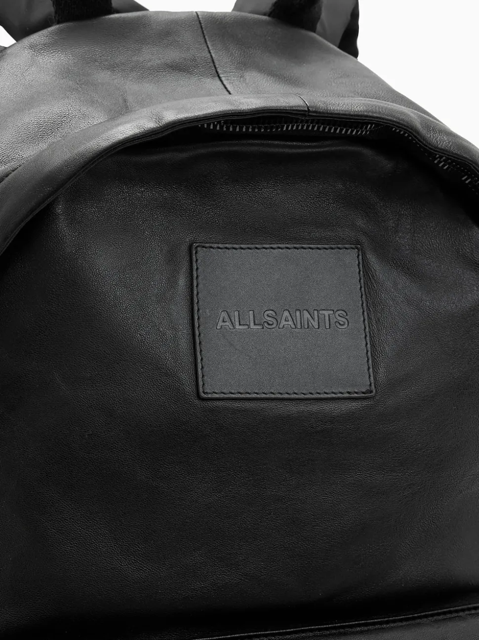 AllSaints Black Carabiner Backpack