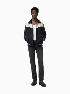 AllSaints Black Chrome Iggy Washed Black Slim Fit Jeans