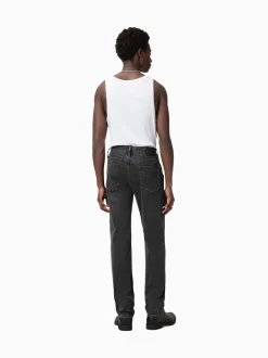 AllSaints Black Chrome Iggy Washed Black Slim Fit Jeans