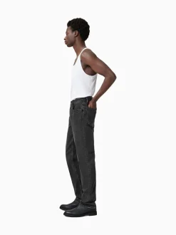 AllSaints Black Chrome Iggy Washed Black Slim Fit Jeans