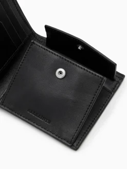 AllSaints Black Delph Wallet