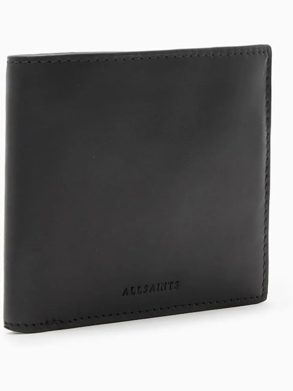 AllSaints Black Delph Wallet
