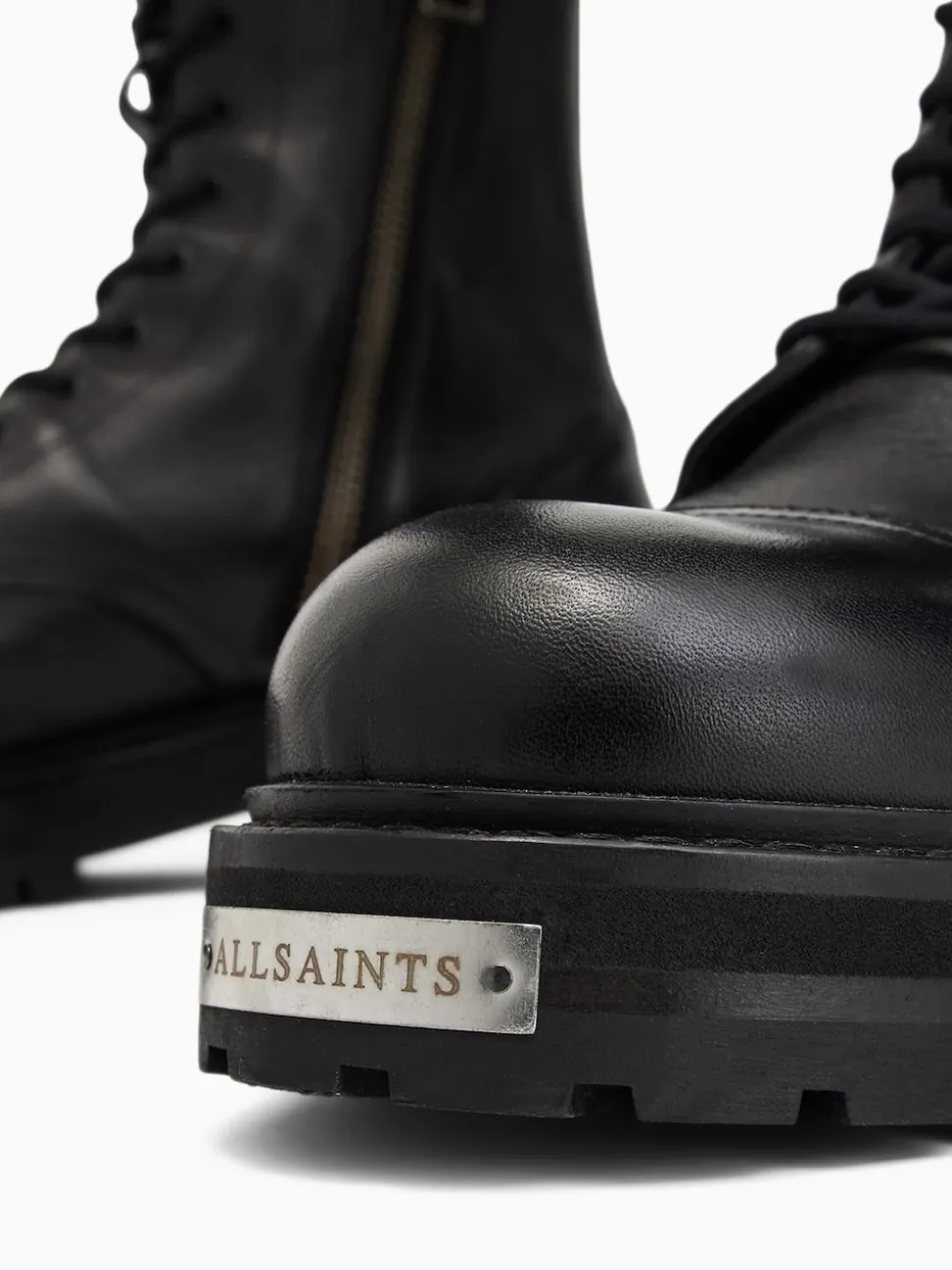 AllSaints Black Hank Boots