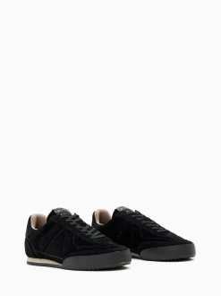 AllSaints Black Harri Low Top