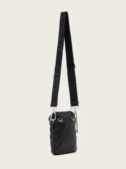 AllSaints Black Haven Quilt Pouch
