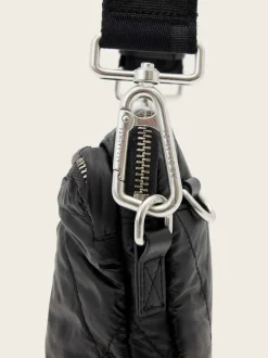 AllSaints Black Haven Quilt Pouch