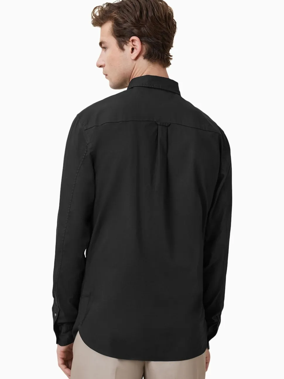 AllSaints Black Hawthorne Black Long Sleeve Button Up Shirt