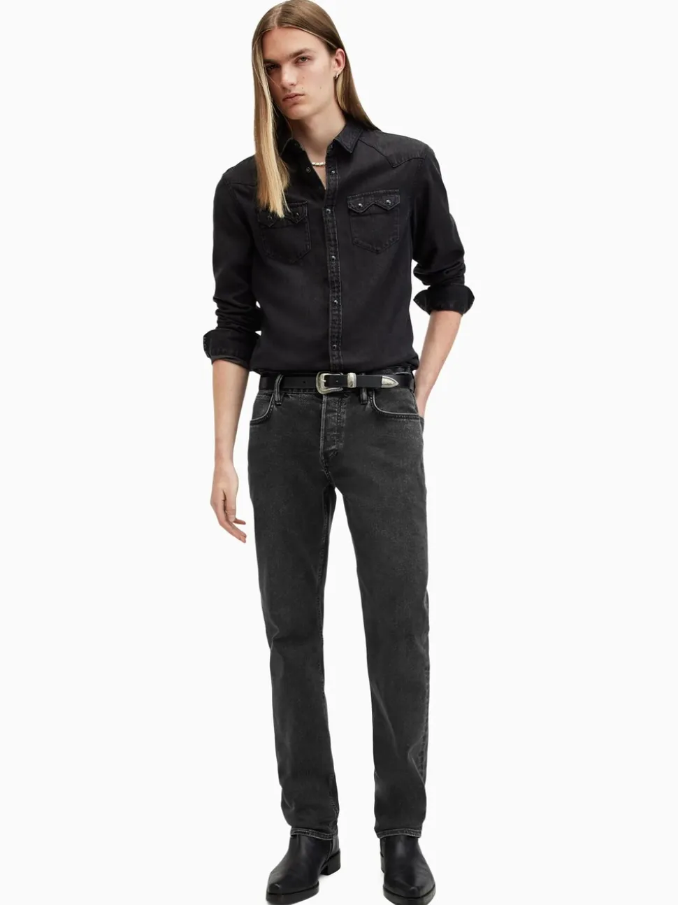 AllSaints Black Iggy Jeans