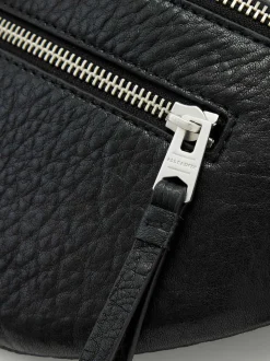 AllSaints Black Itoko Leather Bumbag
