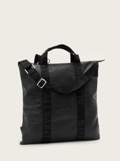 AllSaints Black Kei Leather Backpack