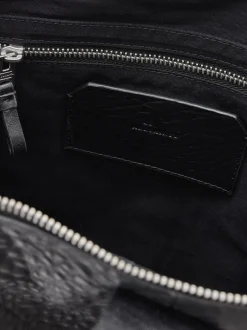 AllSaints Black Kei Leather Backpack