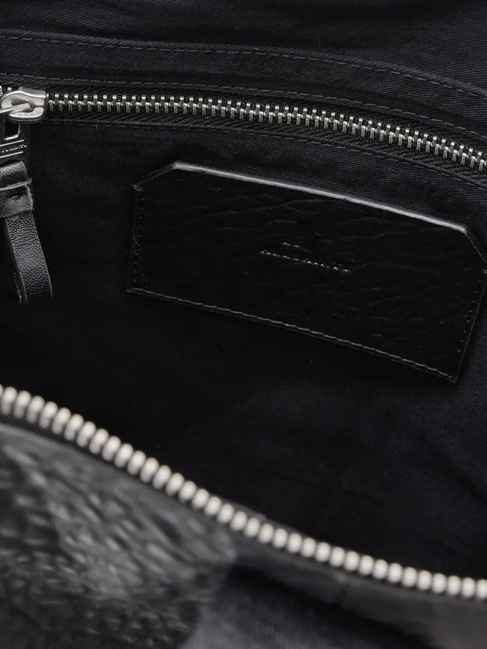 AllSaints Black Kei Leather Backpack